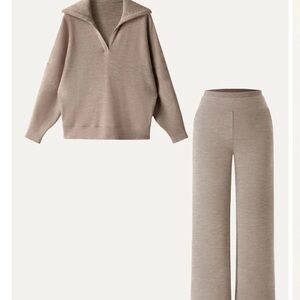 OGL Women's Tan Knit Set